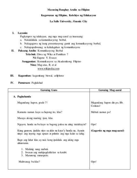 4th grade math lesson plans pdf. . Masusing banghay aralin sa filipino 3
